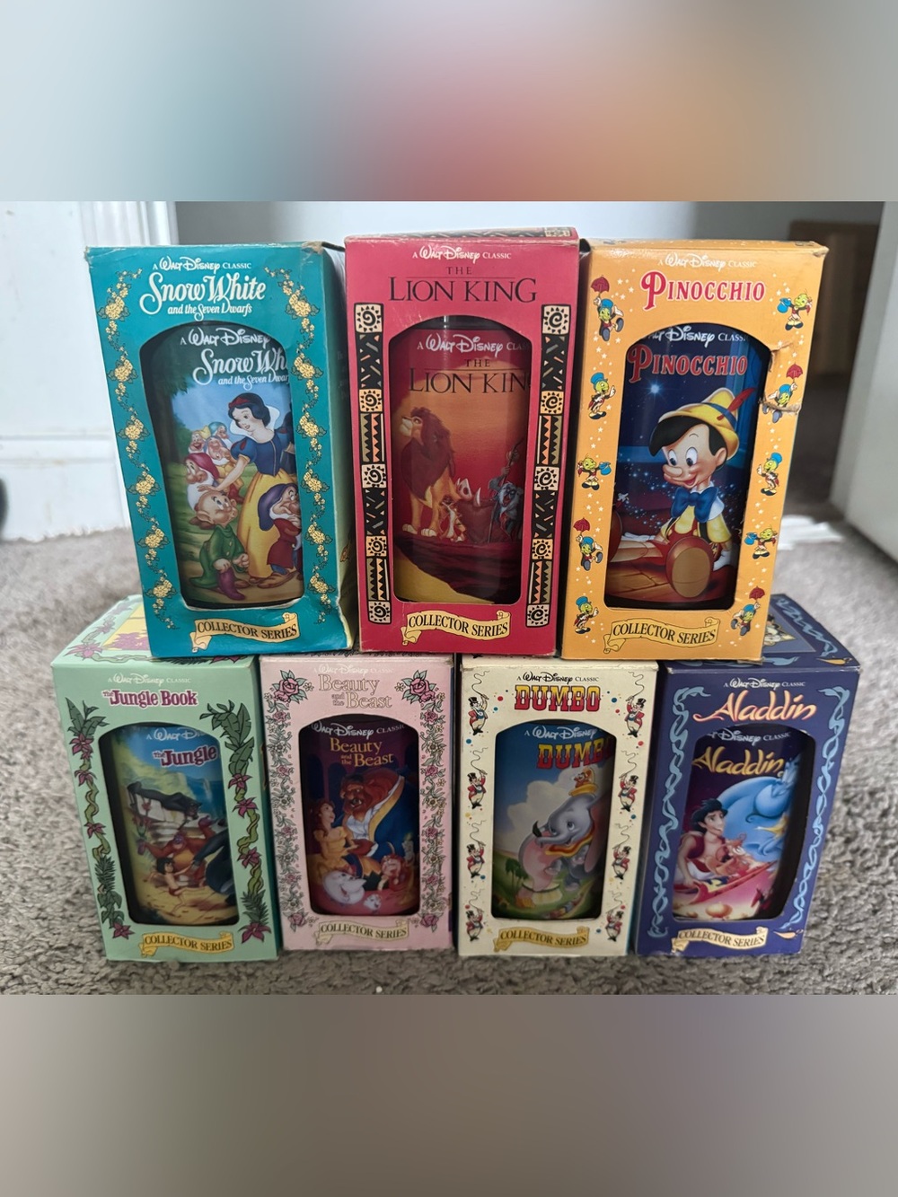 1994 Burger King Classic Collector Series Cups - only includes 7 of the 8.